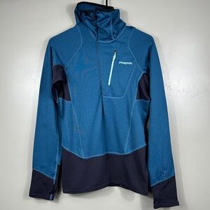 Patagonia Men’s R1 Hoody Andes Blue Size XS